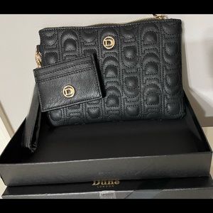 Dune London clutch & credit card holder, NWT
